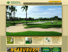 Tablet Screenshot of gadingrayagolf.com